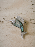Leaping Marlin Brooch