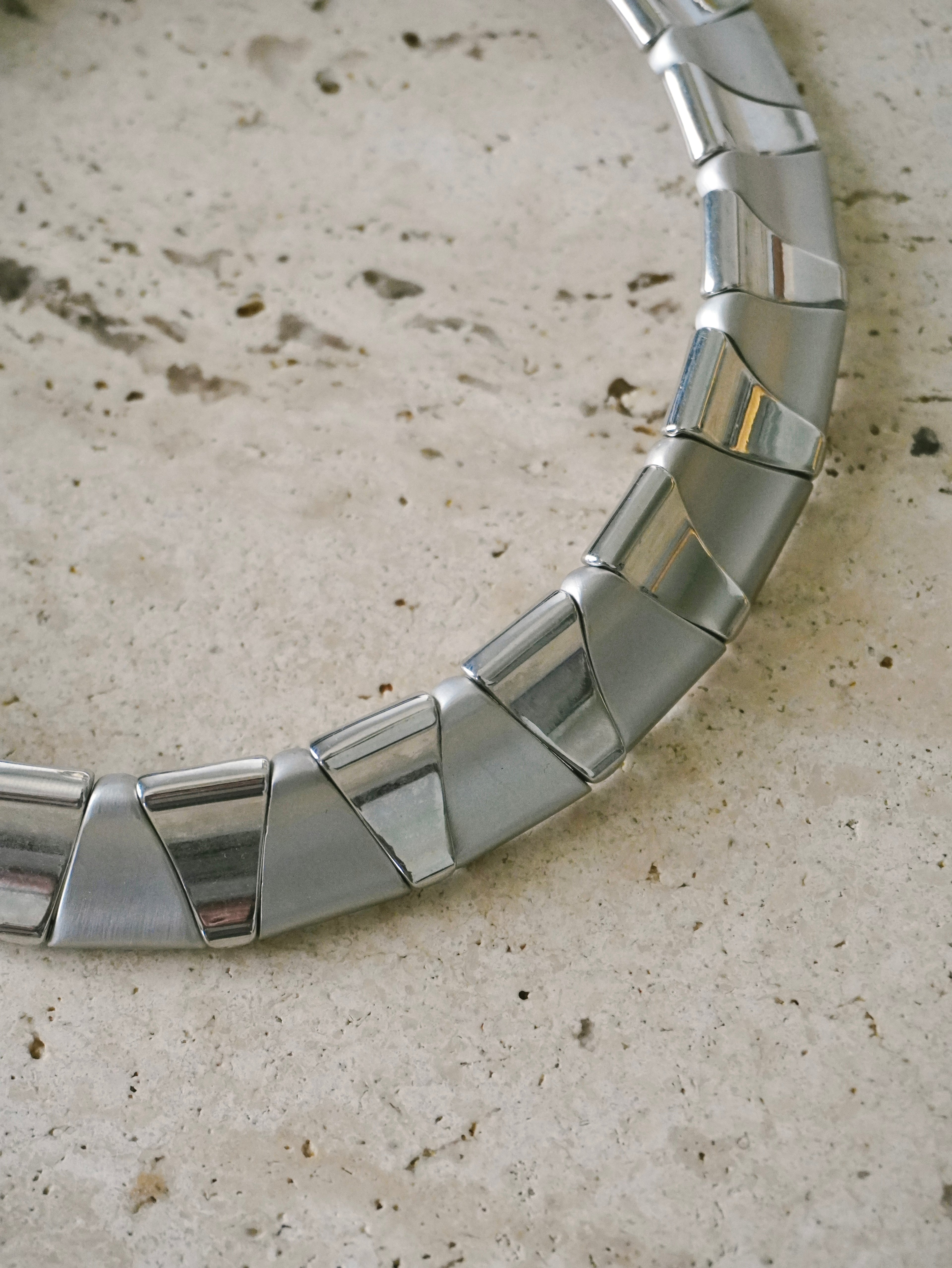 Panel Link Collar Necklace