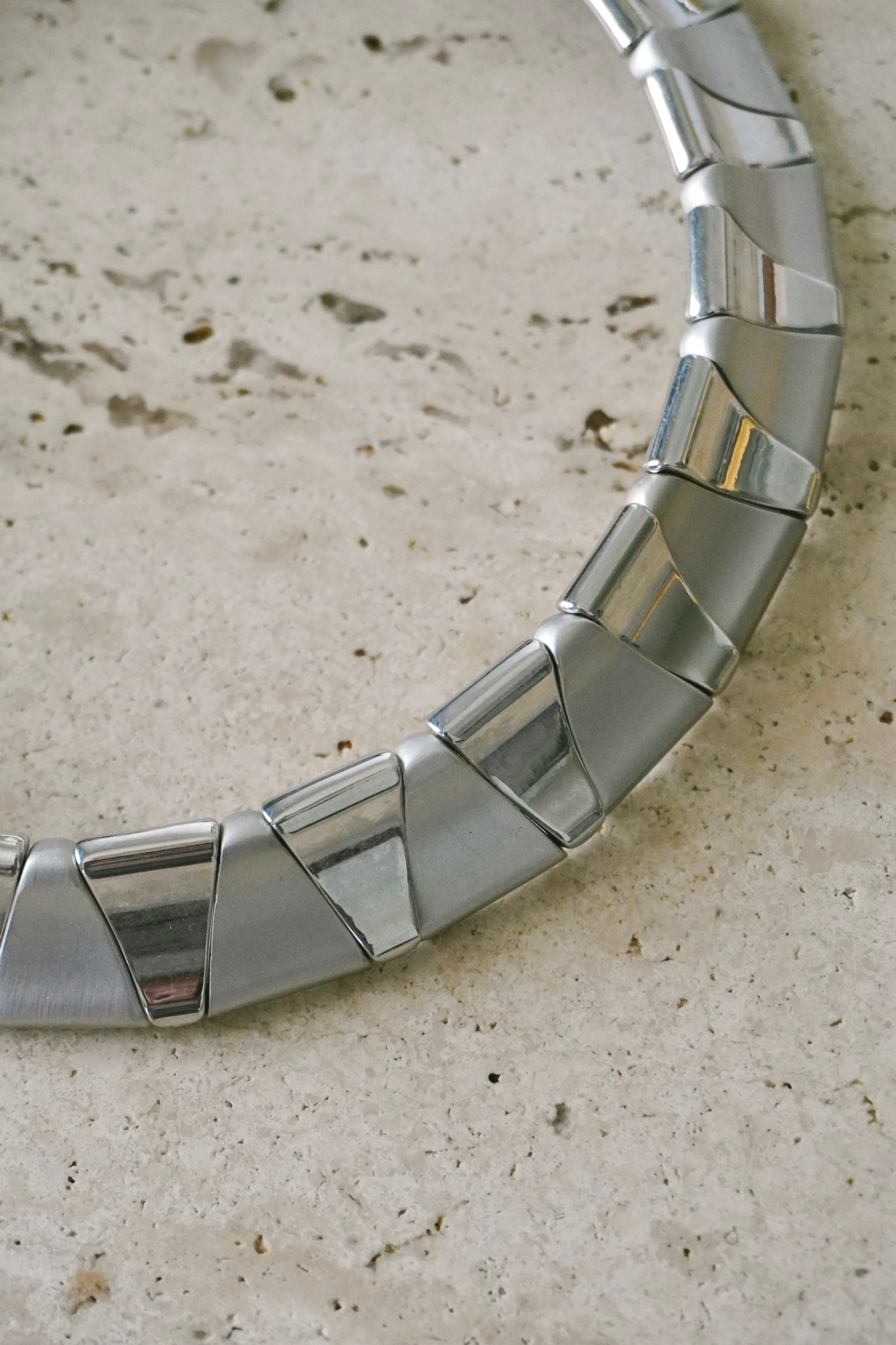 Panel Link Collar Necklace