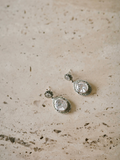 Crystal Oval Drop Earrings