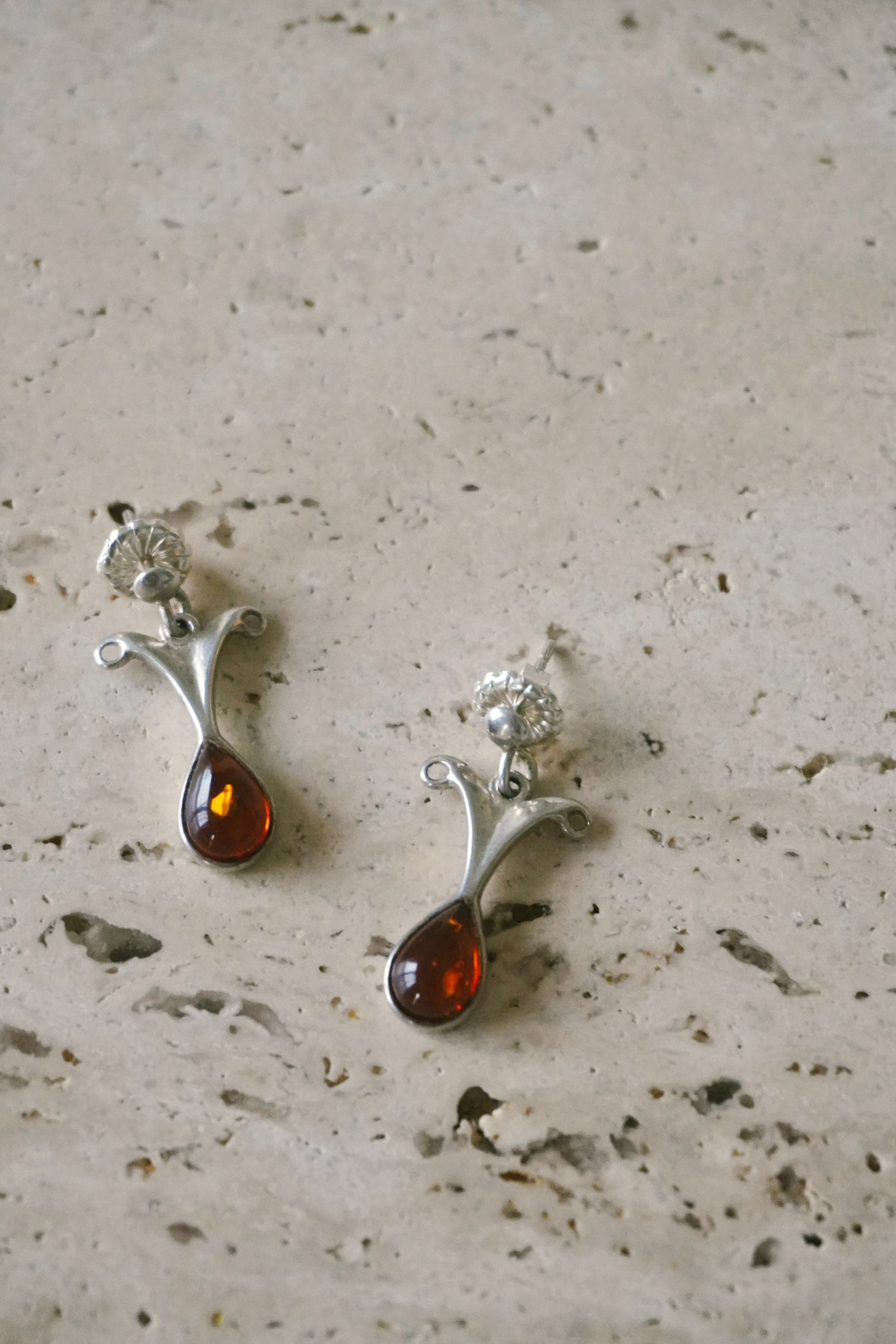 Baltic Amber Dangle Earrings