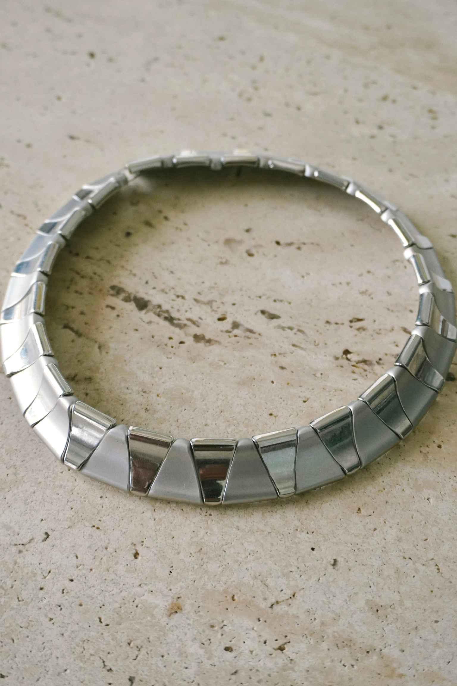 Panel Link Collar Necklace