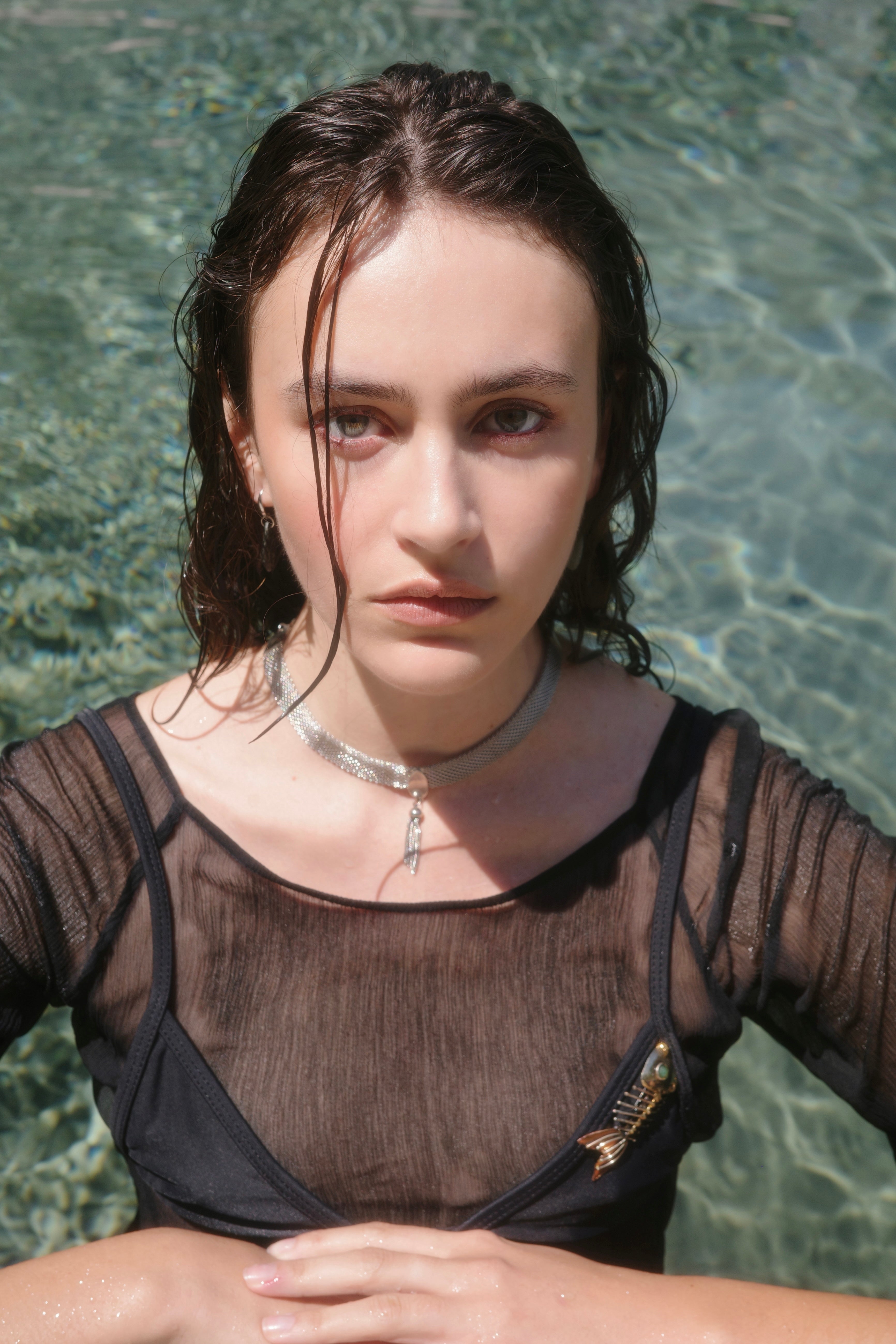 Mesh Dangle Choker