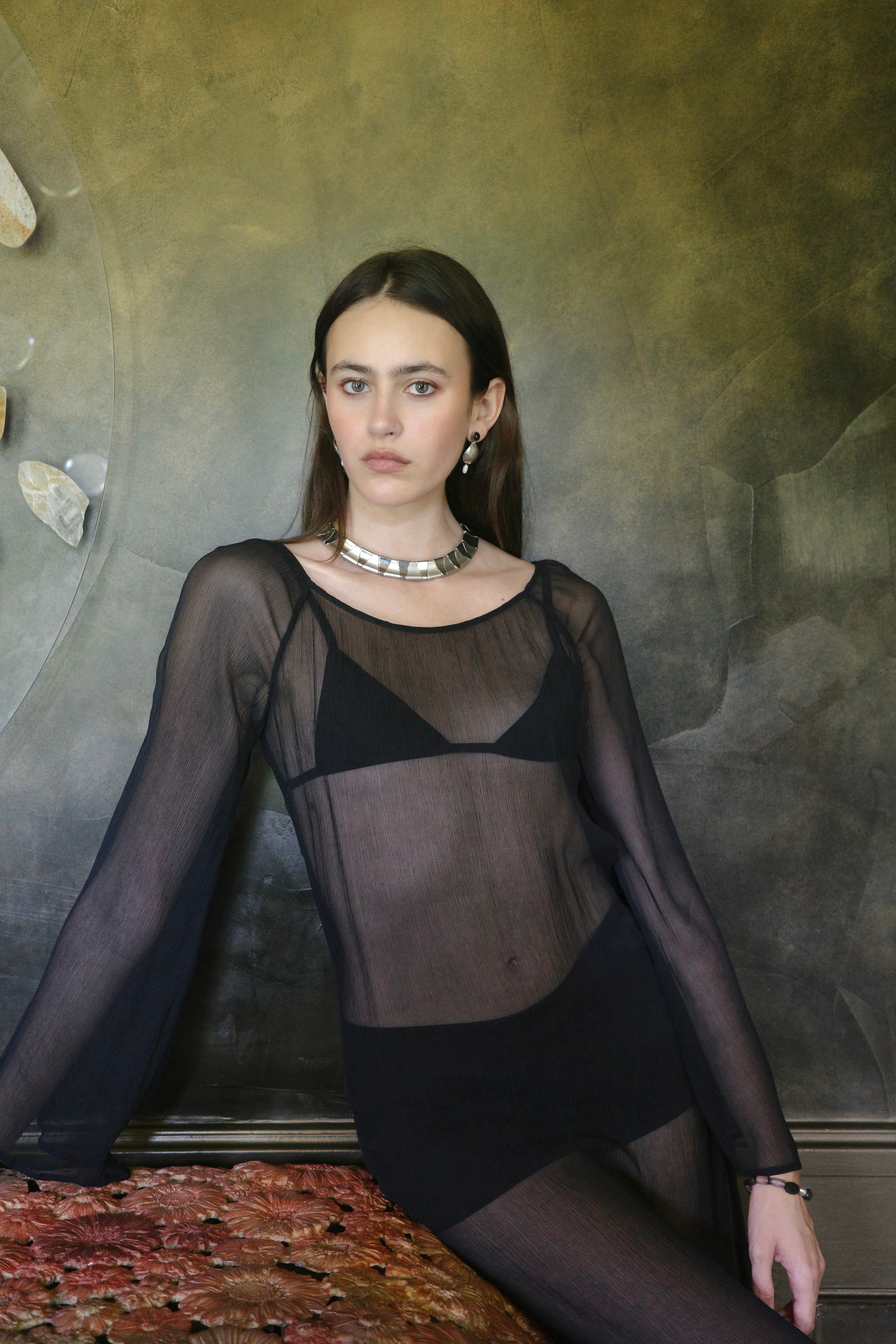 Panel Link Collar Necklace
