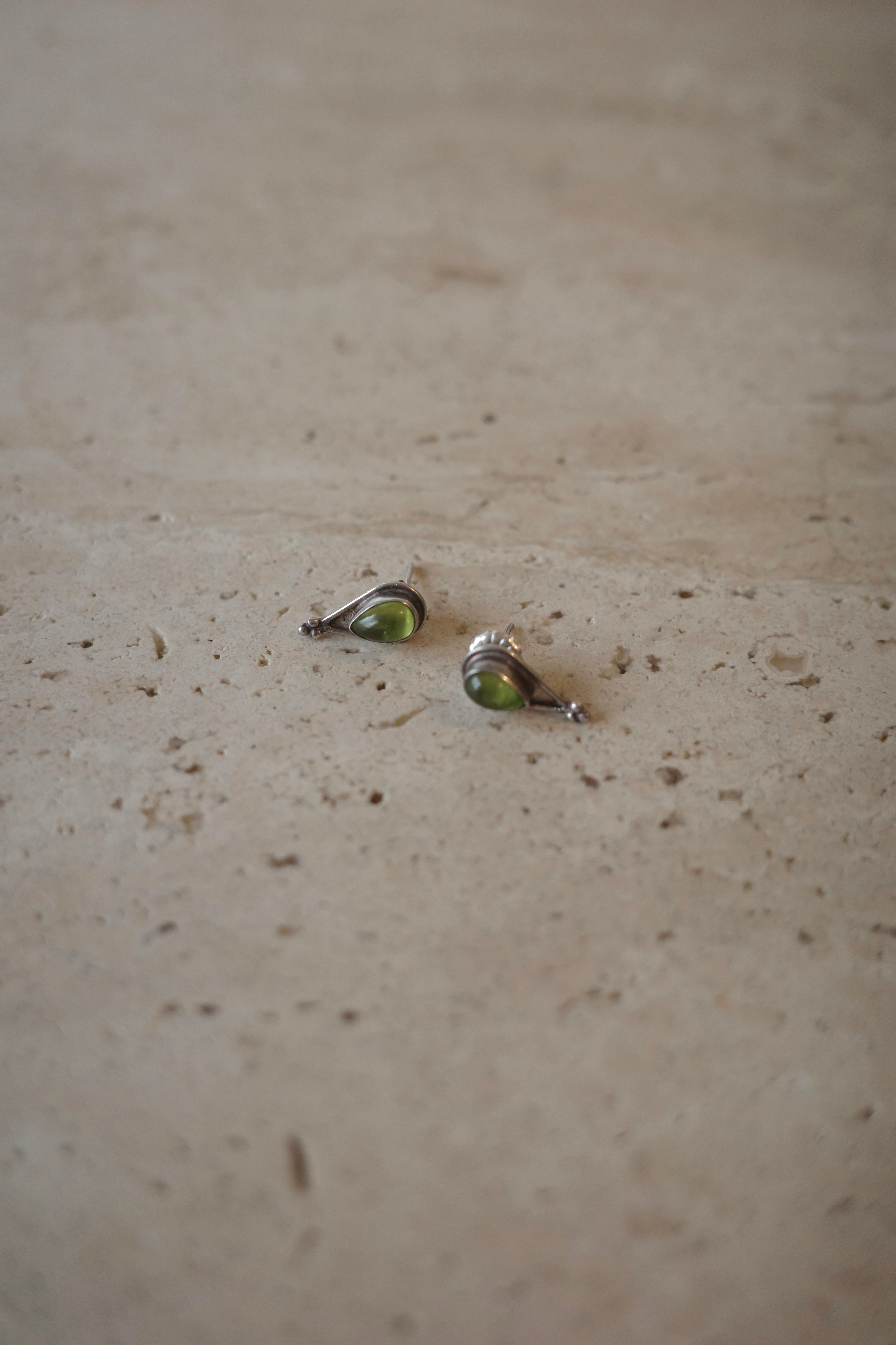 Peridot Stud Earrings